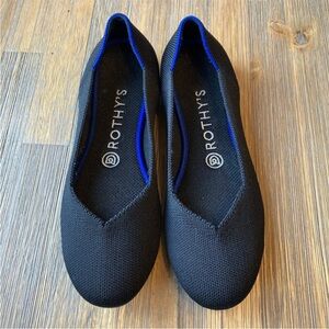 Rothy's Women's Black washable Flats